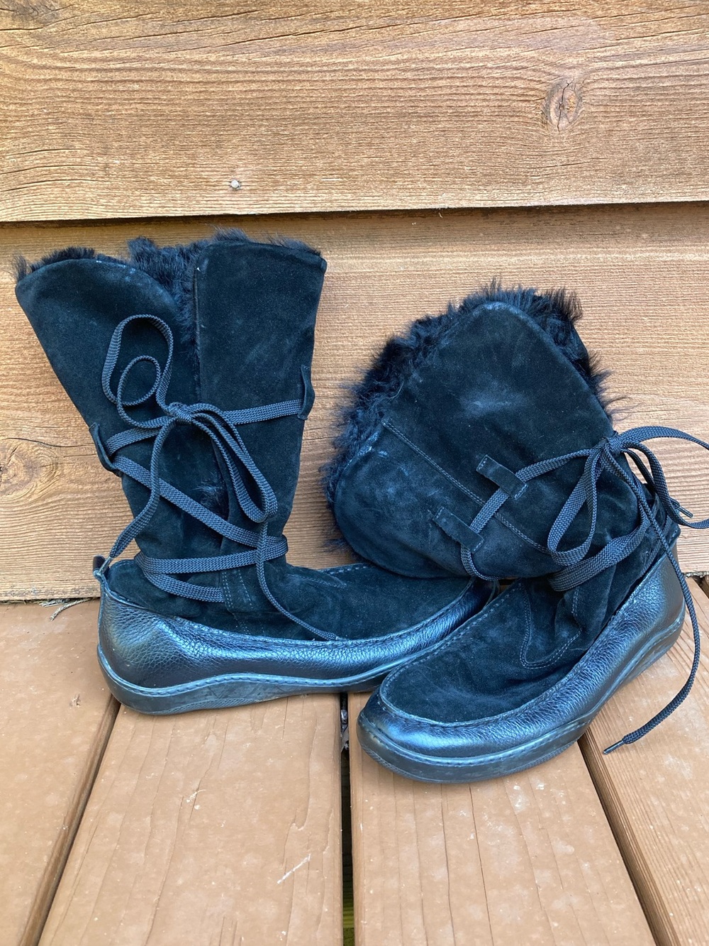 Unisa Suede Fur-Lined Boots